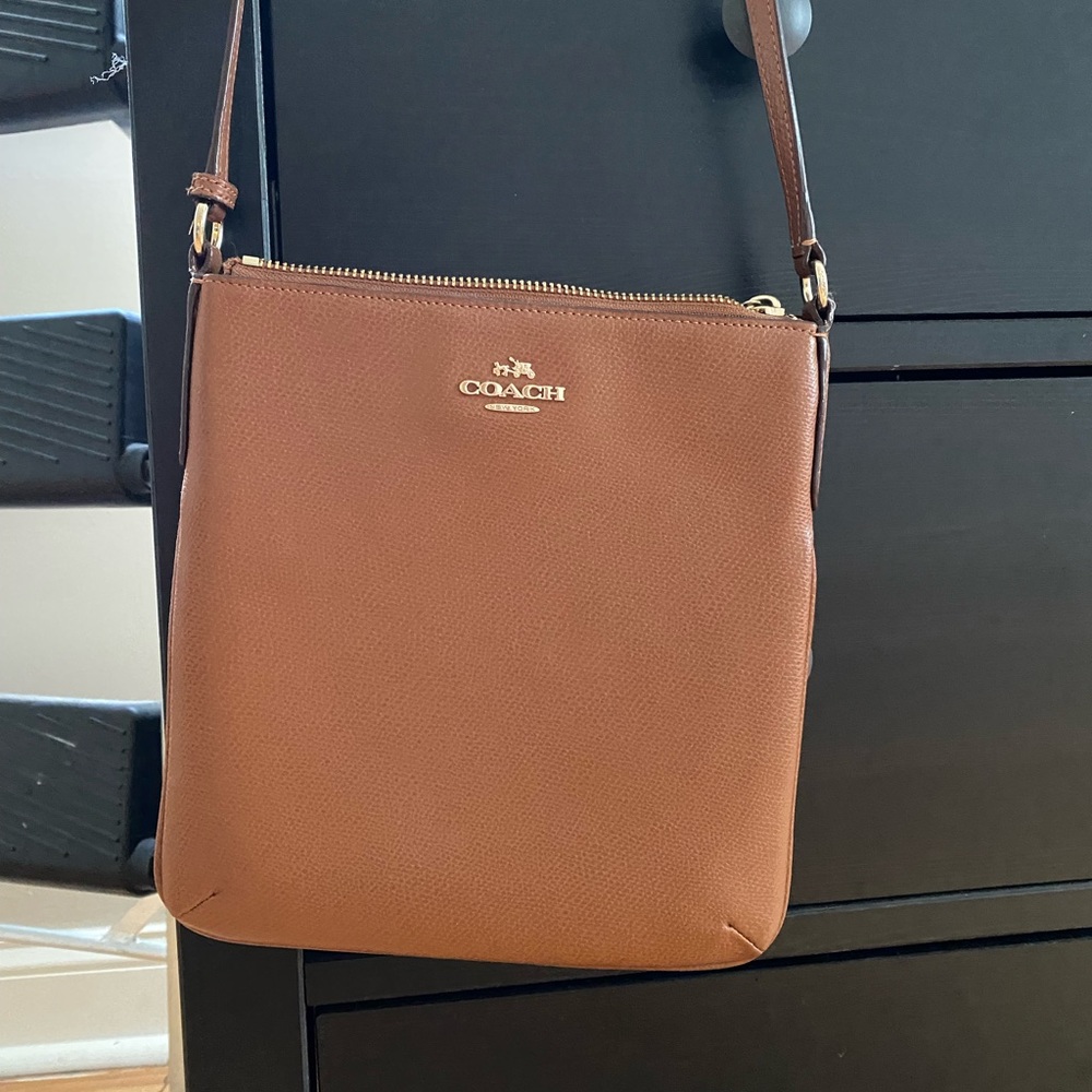 Coach Caramel Brown Crossbody Purse